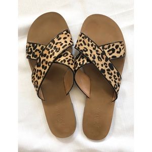 J. Crew animal print sandals